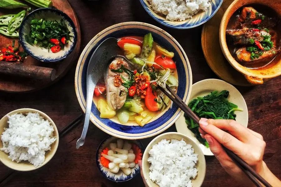 In a Vietnamese meal, the bowl and chopsticks are indispensable