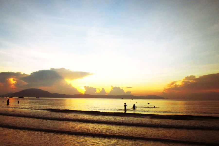 Catching the first light of day on Doc Let Beach is an unforgettable moment