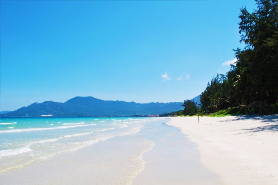 The sandy beach at Doc Let Beach is a major highlight