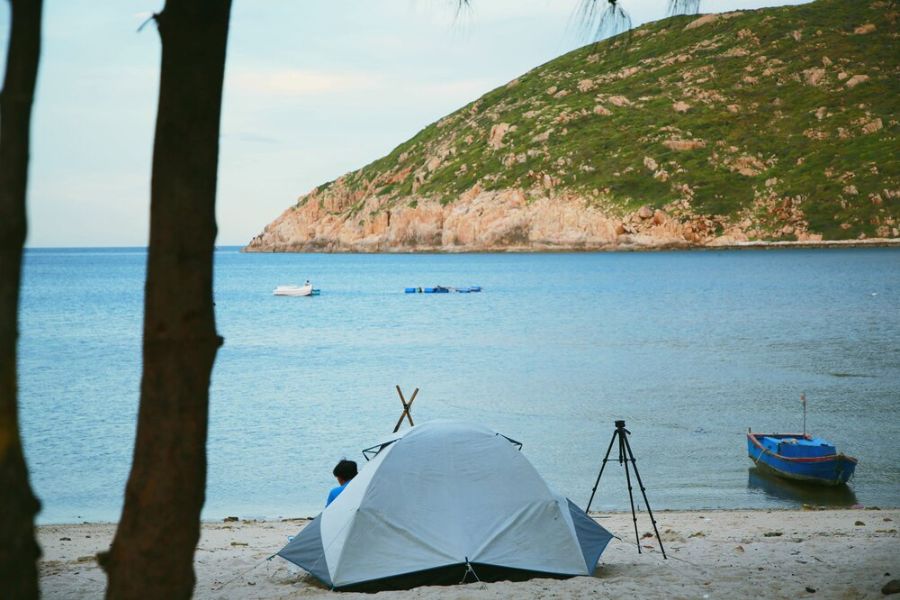 Camping and Sunset at Bai Thung