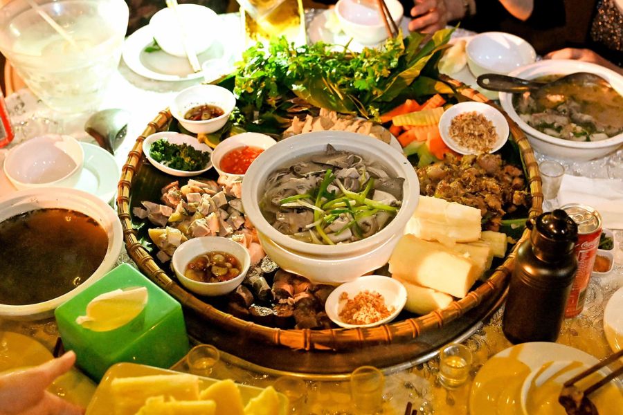 Cuisine at Tram Tau Hot Springs is another big plus for visitors