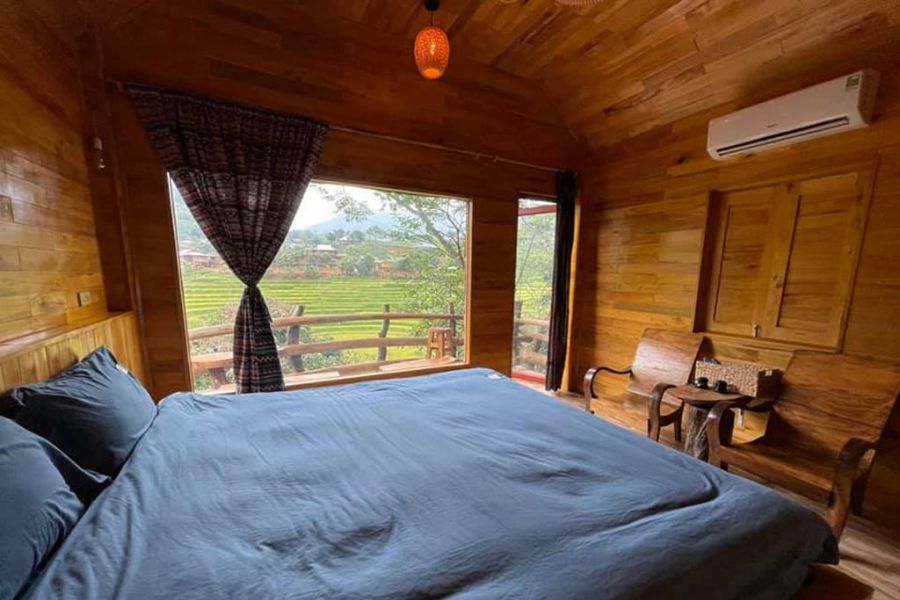 The accommodation system at Tram Tau Hot Springs is quite diverse