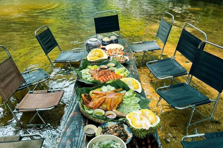 Ta Gu Waterfall has become an increasingly popular weekend camping spot 