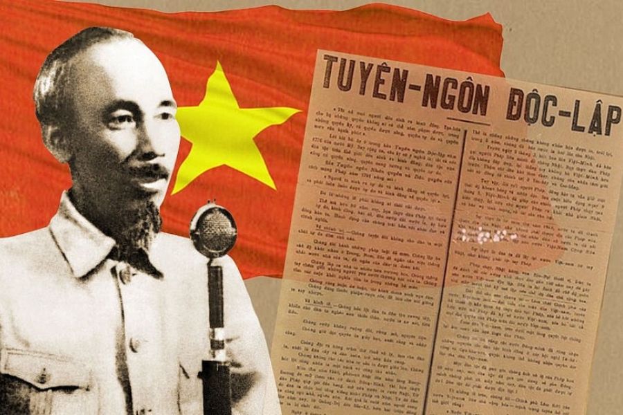  President Ho Chi Minh read the Declaration of Independence