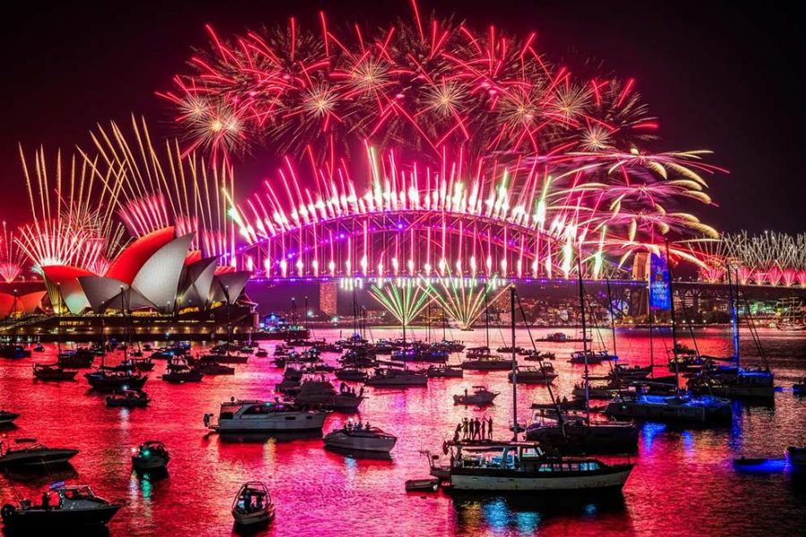 Spectacular fireworks displays