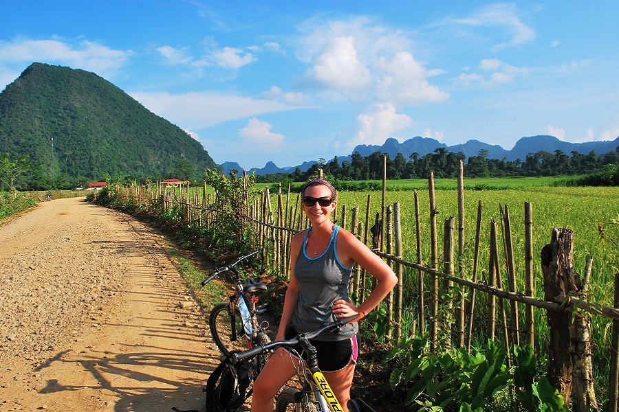 Cycling in Vang Vieng is a must-try for travelers