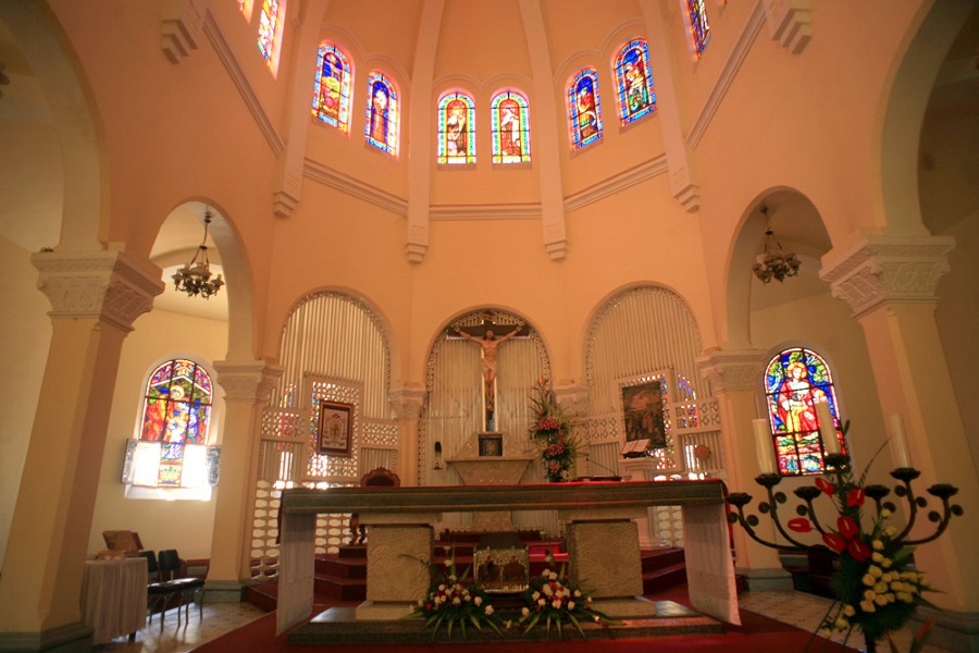 The stunning interior of the church