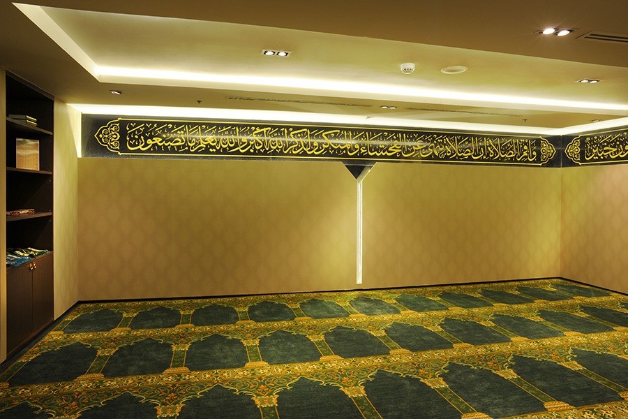 The prayer room in Al Meroz Hotel