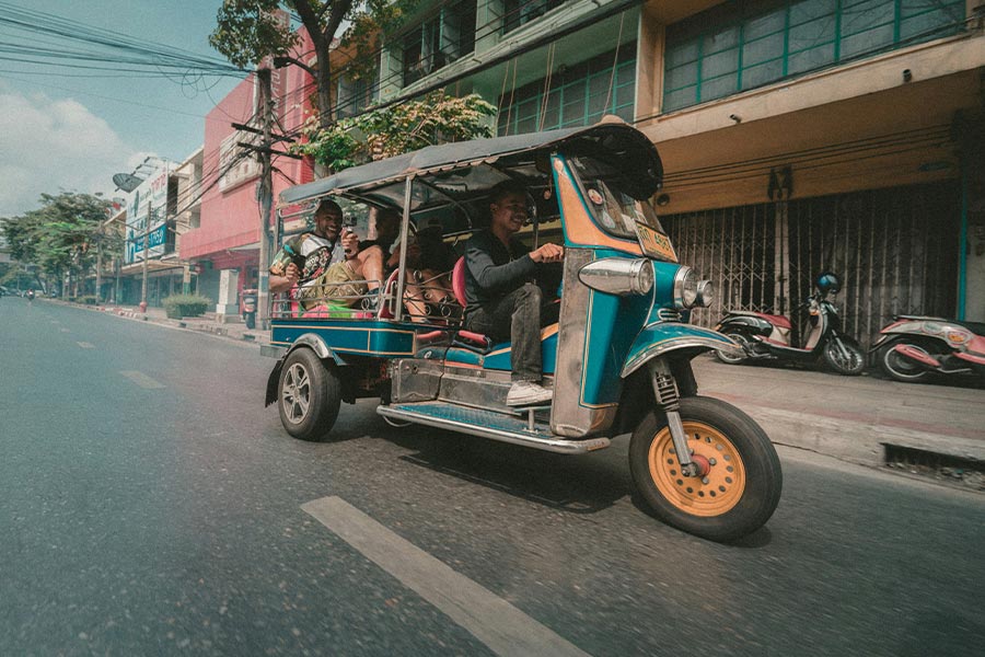 Taking a tuk-tuk trip 