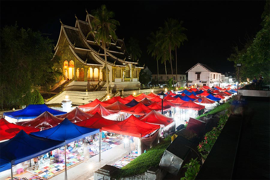 A Luang Prabang's night market