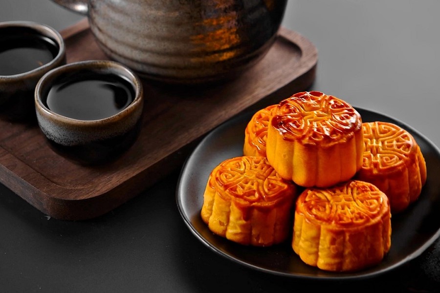 Mooncakes are a signature sweet food for the full moon celebration