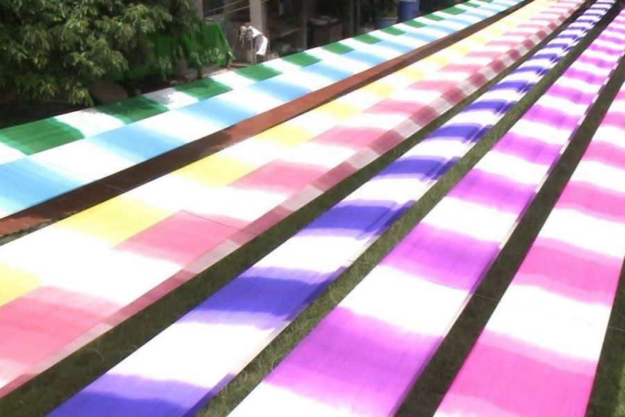 Nha Xa Village produces the top-quality silk