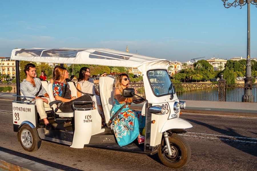 Tuk-tuk is the most popular vehicle in Cambodia