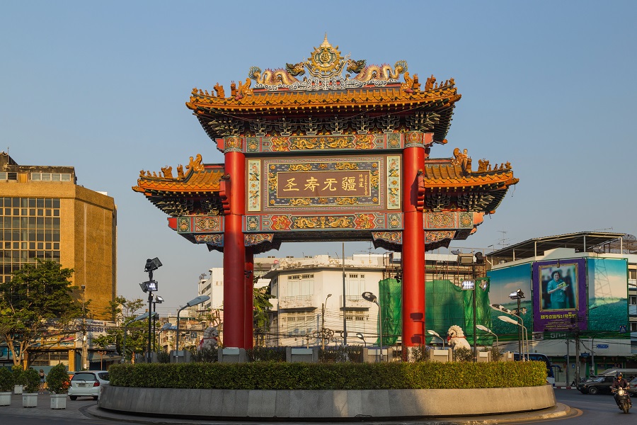 An impressive structure with distinctive traditional Chinese architectural elements