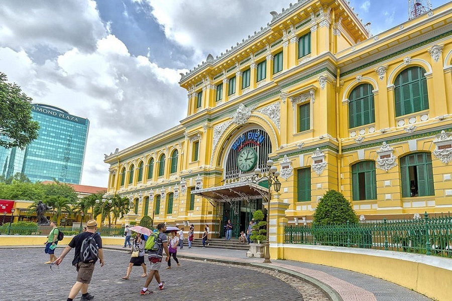 Saigon Central Post Office is a popular check-in spot among tourists