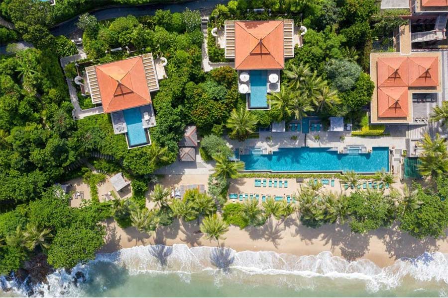 Trirasa Resort from above - Honeymoon Southern Thailand