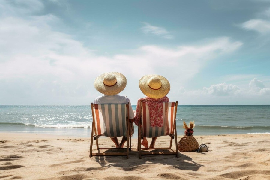 Resting at Chalatat Beach