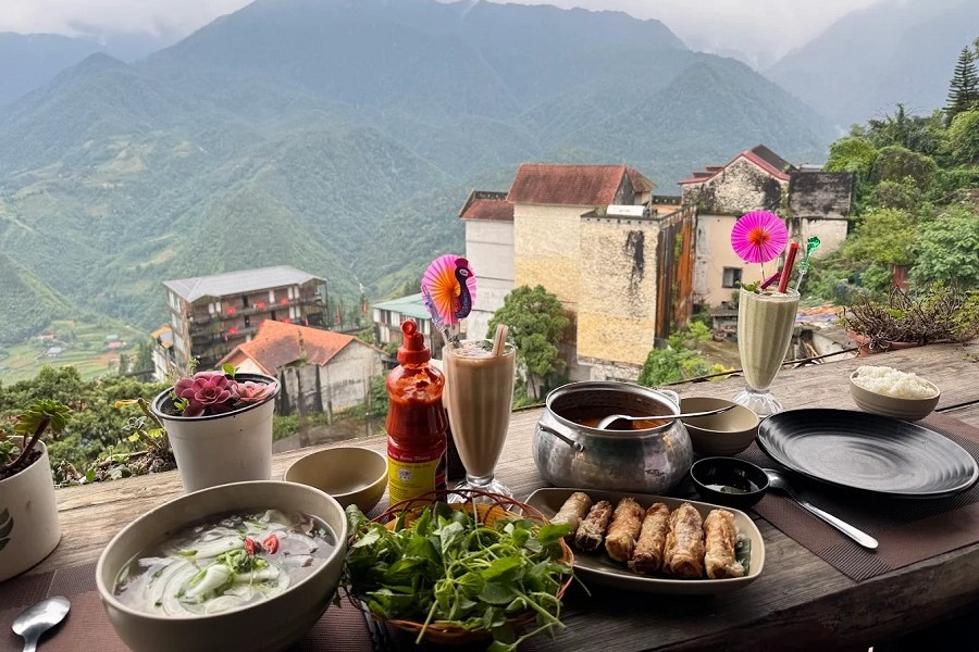 Enjoy your meal with this breathtaking view