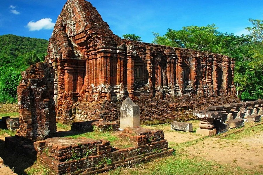 My Son Sanctuary features Hindu temples constructed by the Champa people