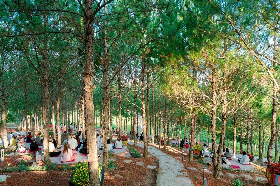 Find your inner peace at the OM Meditation Garden