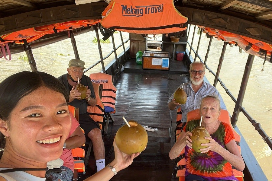 Boat ride on the Mekong River