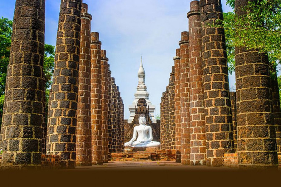 The Grand Hall Of Wat Maha That, Sukhothai, Ancient City, Samut Prakan