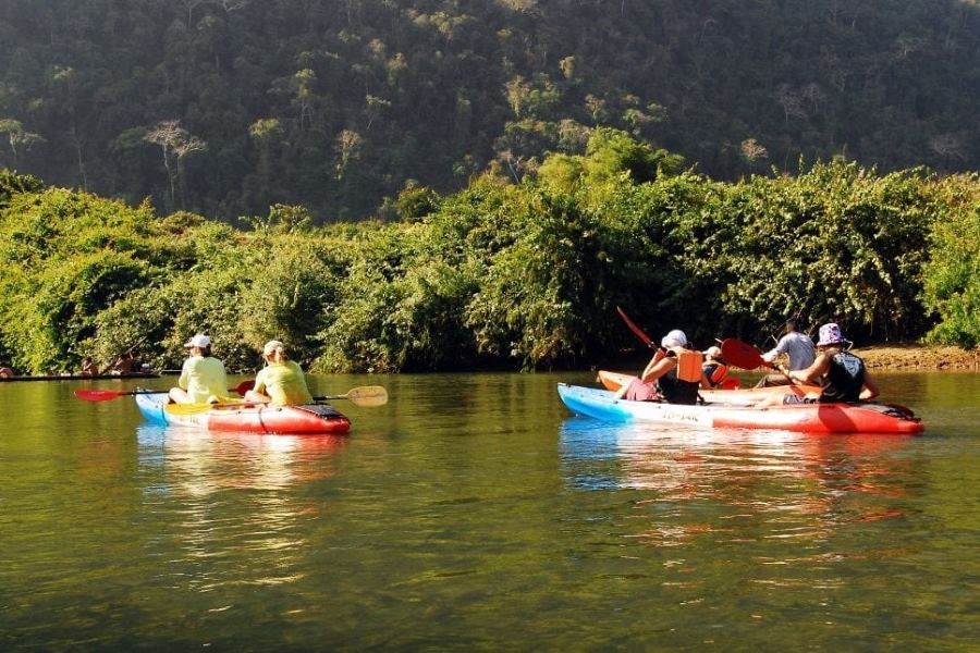 Vang Vieng is also a great place to kayak 