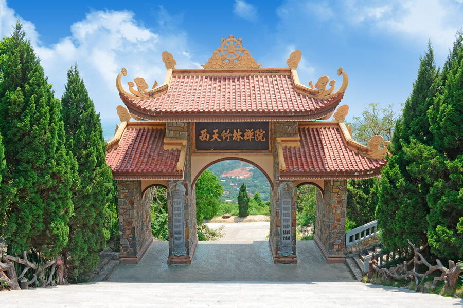 Entrance Gate to Truc Lam Tay Thien Zen Monastery