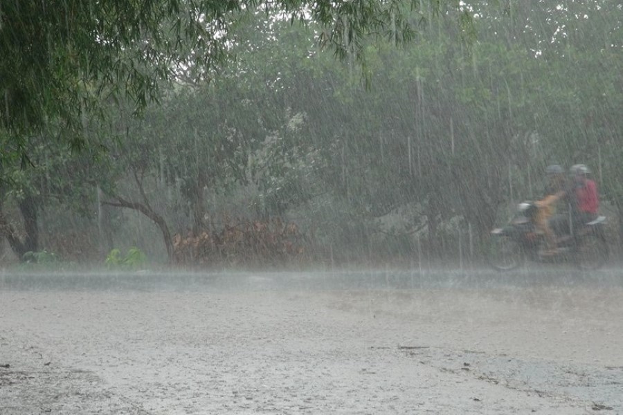 Rain in northern Vietnam and also in Bai Re