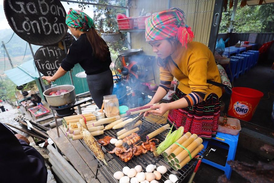 Bamboo rice in Sapa
