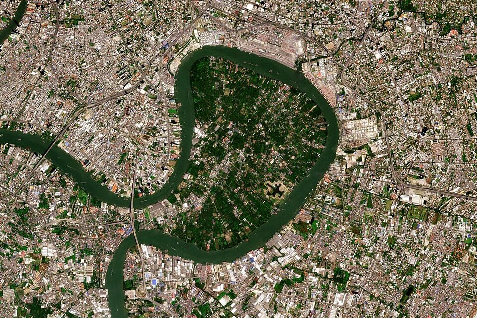 Bang Kachao aerial view