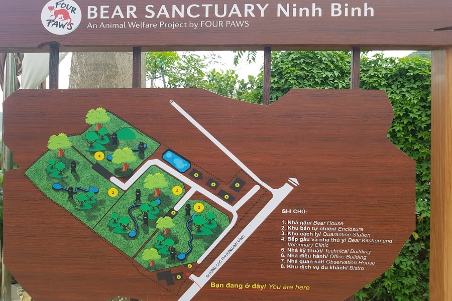 At the moment, public transportation doesn’t offer a direct route to Bear Sanctuary Ninh Binh