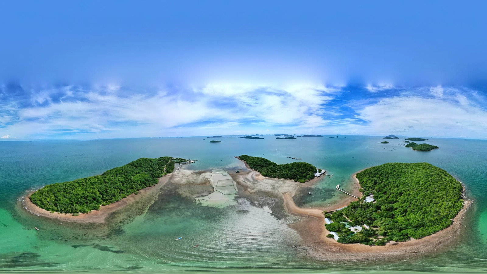 Ba Hon Dam in Kien Luong is a cluster of three small islands