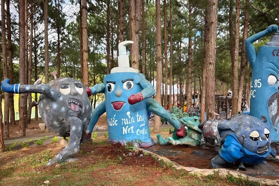 Built at the height of the Covid-19 crisis, the park stands as a reminder of that time