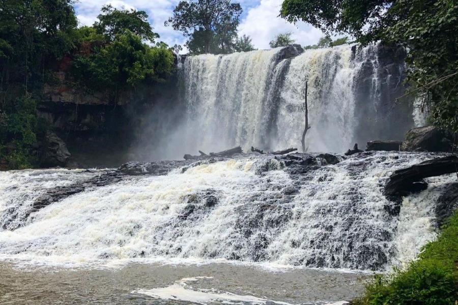 Bou Sra Waterfall is renowned for its impressive height and multi-tiered cascades