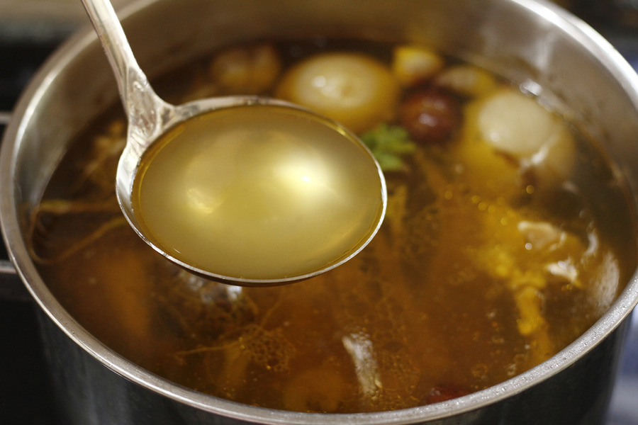 Making delicious broth is truly a labor of love