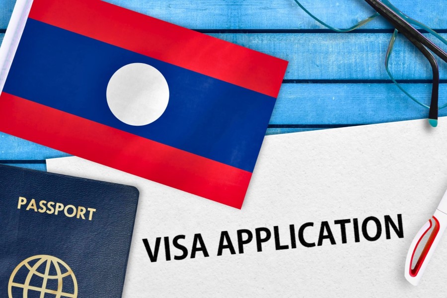 The traditional Laos visa application 