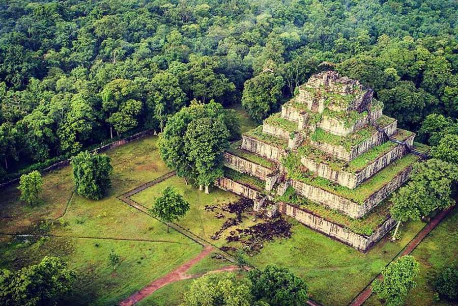 Hike through the serene nature of Koh Ker Temple