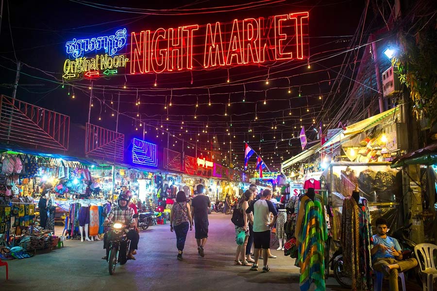 The Angkor Night Market is one of the popular night markets in Siem Reap, Cambodia, offering a unique shopping and cultural experience