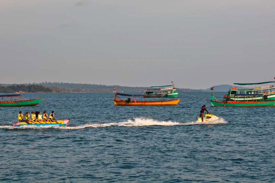 Serendipity Beach in Sihanoukville offers a variety of water activities for visitors looking to enjoy the coastal environment