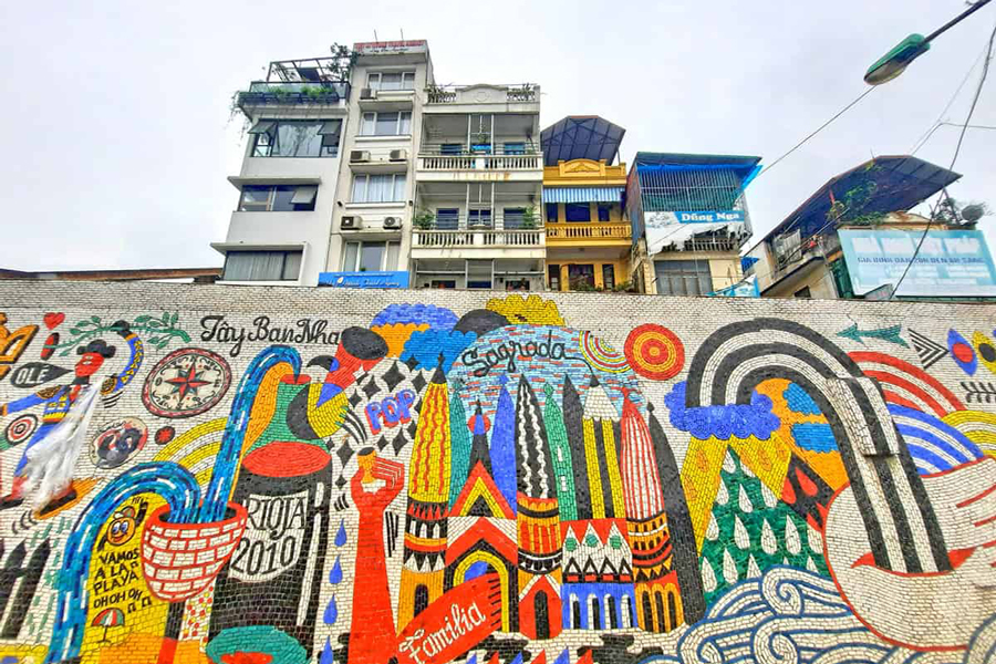 Hanoi Ceramic Mosaic Mural 