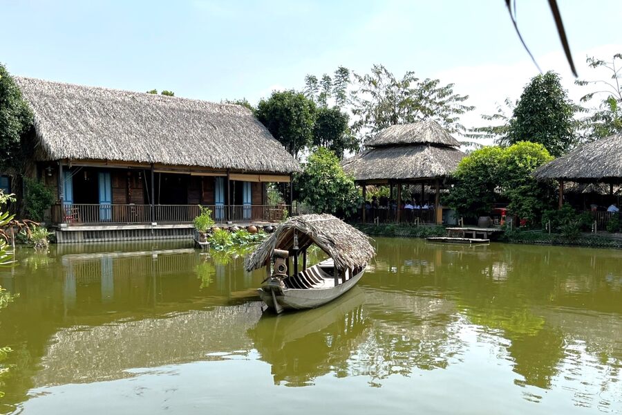 Peaceful scene of a rural area