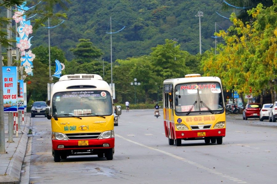 The bus in Quang Ninh