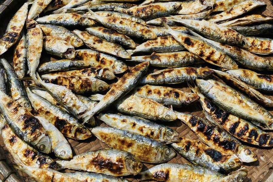Grilled herring has become a "specialty" of Nghe An 