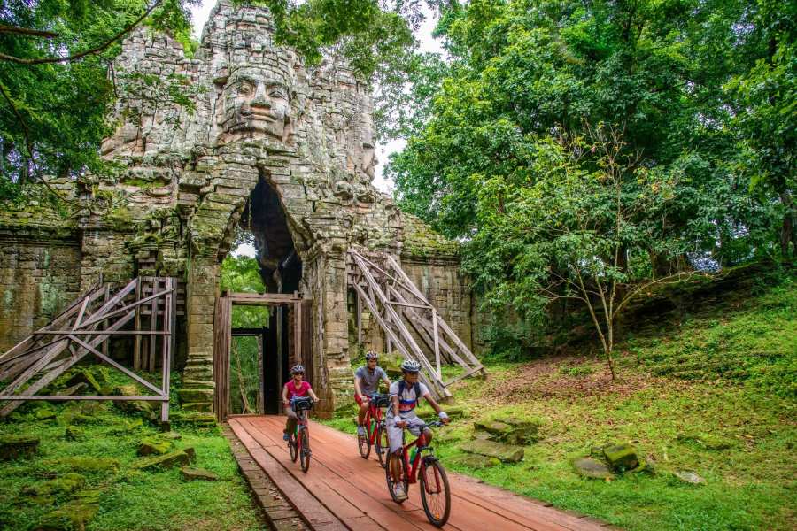 Cycling tourism is becoming increasingly popular in Cambodia 