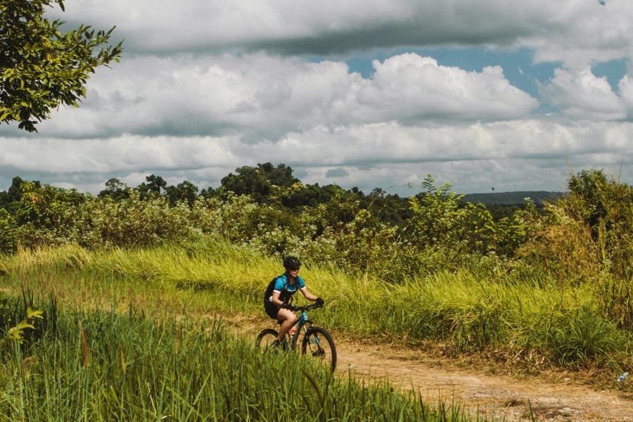 Cycling is a way to access the peaceful air 