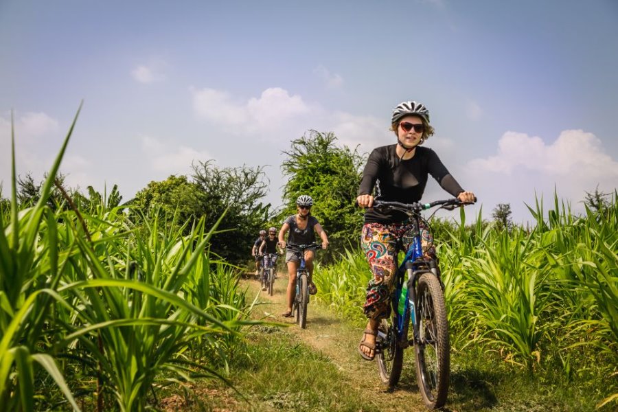 Cycling to the Silk Islands offers a unique experience 