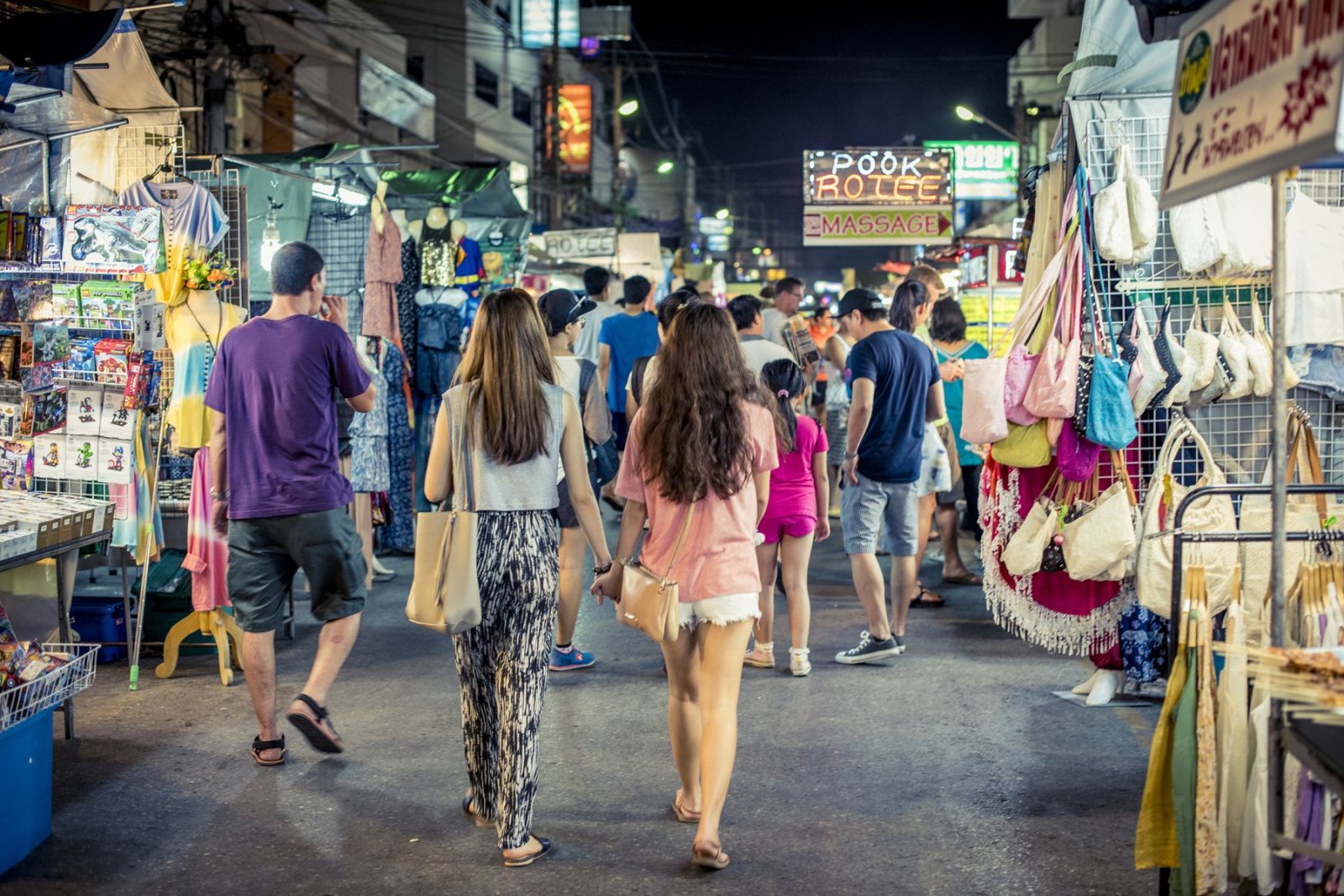 Thailand Night Markets always crowded