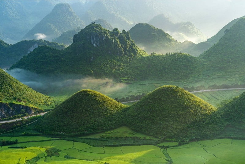 The Quan Ba Twin Mountains