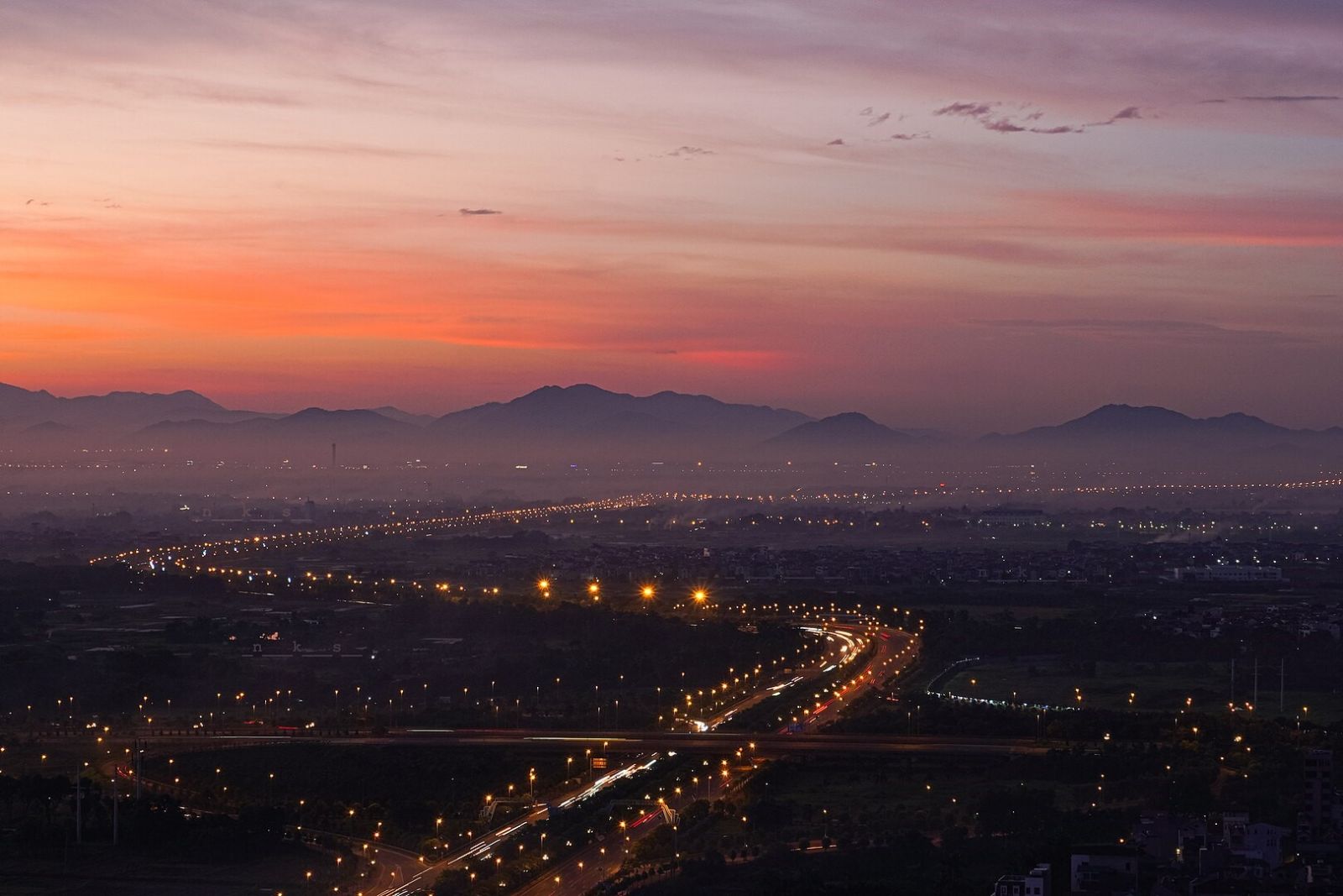 Ham Lon mountain at sunset